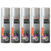 5X Promatic Steel Wheels Spray Paint 500ml Spray Paint